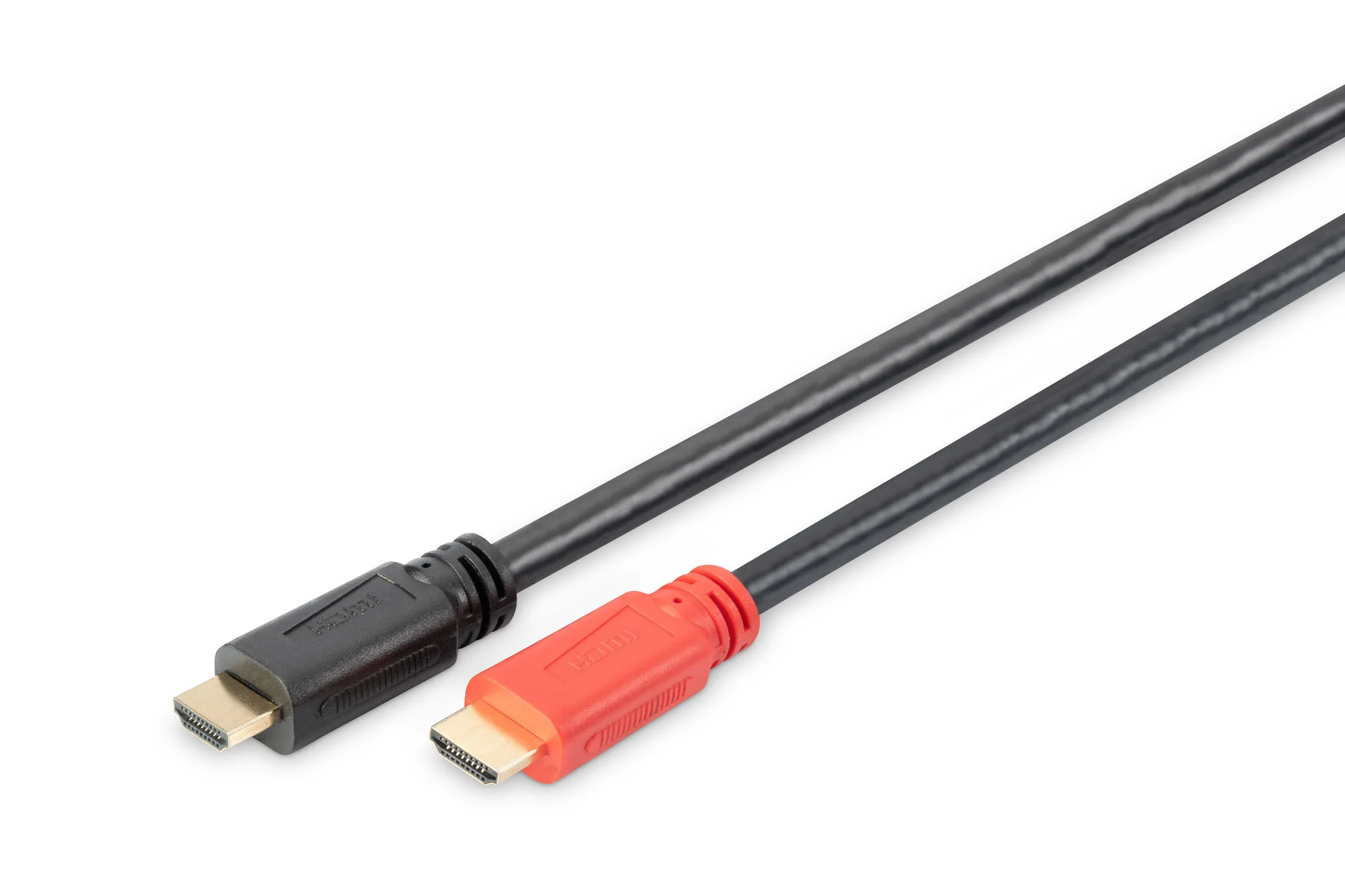 DIGITUS HDMI High Speed Anschlusskabel, 10 m, schwarz/rot (EAN: 4016032468721)
