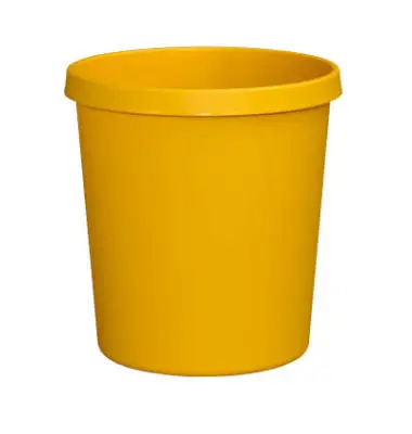 helit Papierkorb "the german", 18 Liter, PE, gelb (EAN: 4012086052428)