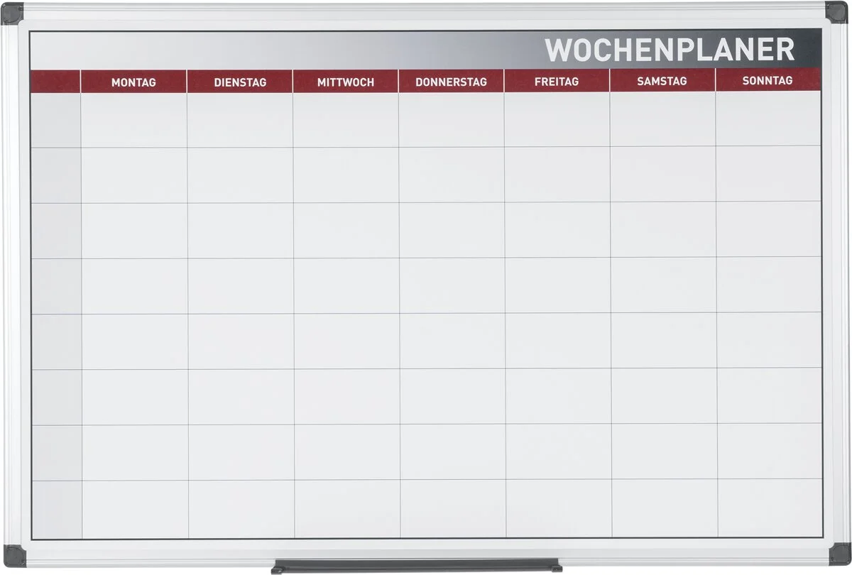 Bi-Office Planungstafel "Wochenplaner", 900 x 600 mm (EAN: 5603750073123)