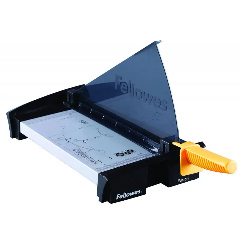 Fellowes Hebel-Schneidemaschine Fusion, DIN A4, schwarz/gelb (EAN: 0043859550982)