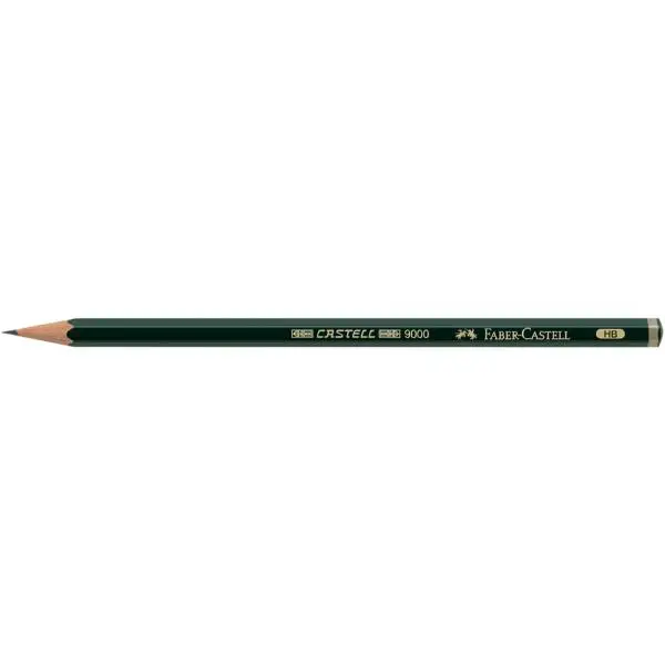 FABER-CASTELL Bleistift CASTELL 9000, Härtegrad: F (EAN: 4005401190103)