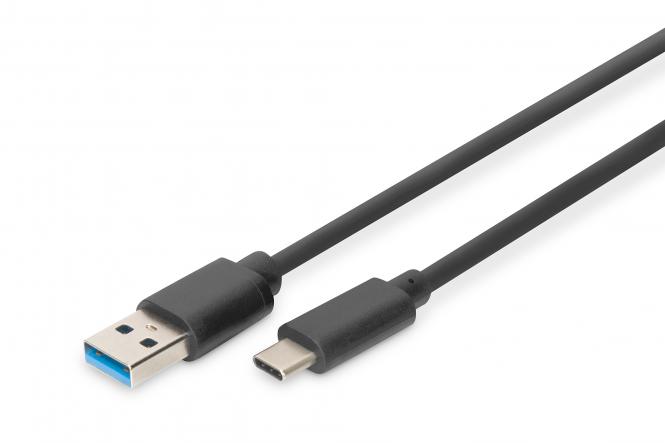 DIGITUS USB 3.0 Kabel, USB-C - USB-A Stecker, 1,0 m (EAN: 4016032383772)