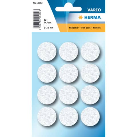 HERMA Filzgleiter, Durchmesser: 22 mm, weiß (EAN: 4008705150026)