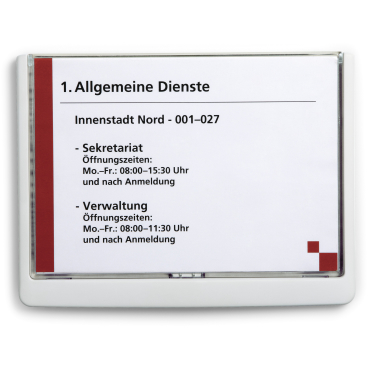 DURABLE Türschild CLICK SIGN, DIN A5, weiß (EAN: 4005546405421)