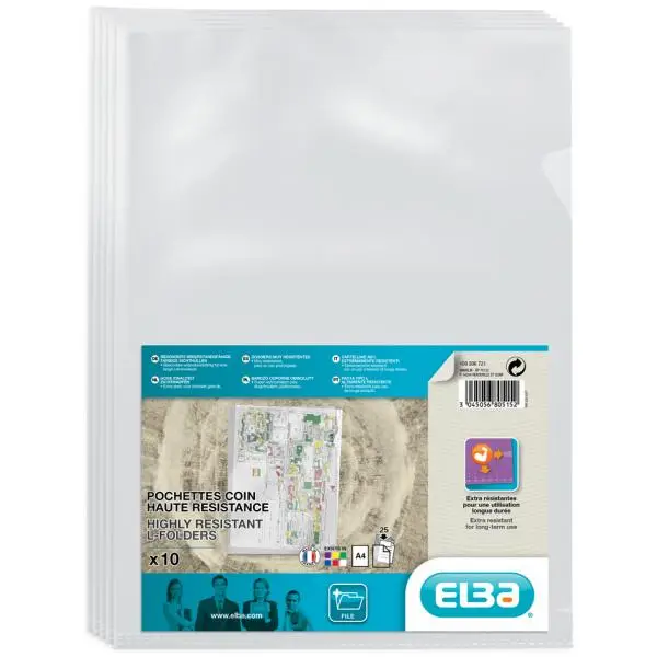 ELBA Sichthüllen, transparent, DIN A4, aus PVC, farblos (EAN: 3045056805152)