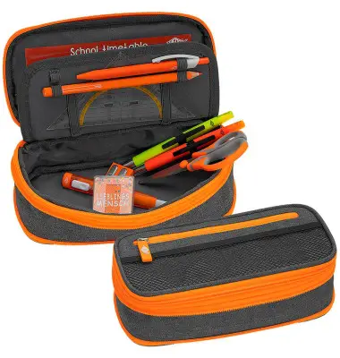 WEDO Schlamper-Etui NEON Stretch mit Innenklappe, neonorange (EAN: 4003801866024)