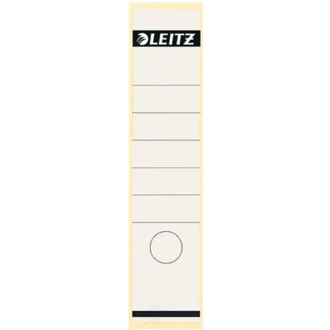 LEITZ Ordnerrücken-Etikett, 61 x 285 mm, lang, breit, weiß (EAN: 4002432302246)
