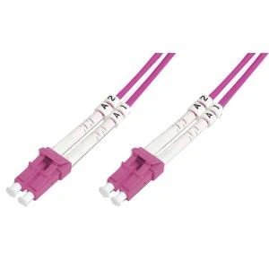 DIGITUS LWL Patchkabel,  LC-Duplex - LC-Duplex, OM4, 2,0 m (EAN: 4016032308805)