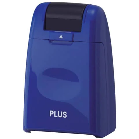 PLUS JAPAN Datenschutz-Rollstempel Standard, blau (EAN: 4977564525088)