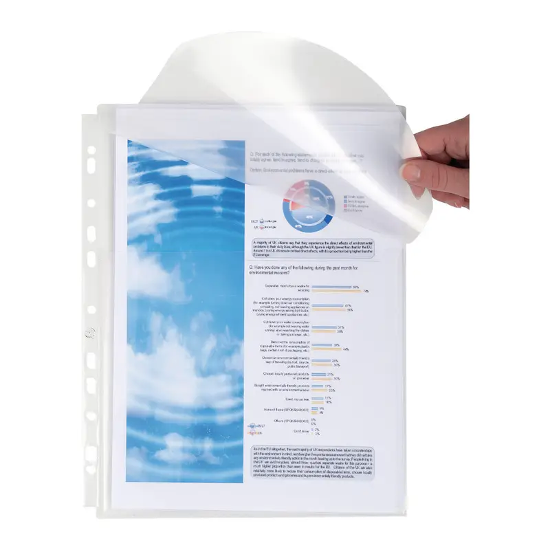 EXACOMPTA Prospekthülle mit Verschlusslasche, DIN A4, PP, glasklar transparent (EAN: 3130630055037)