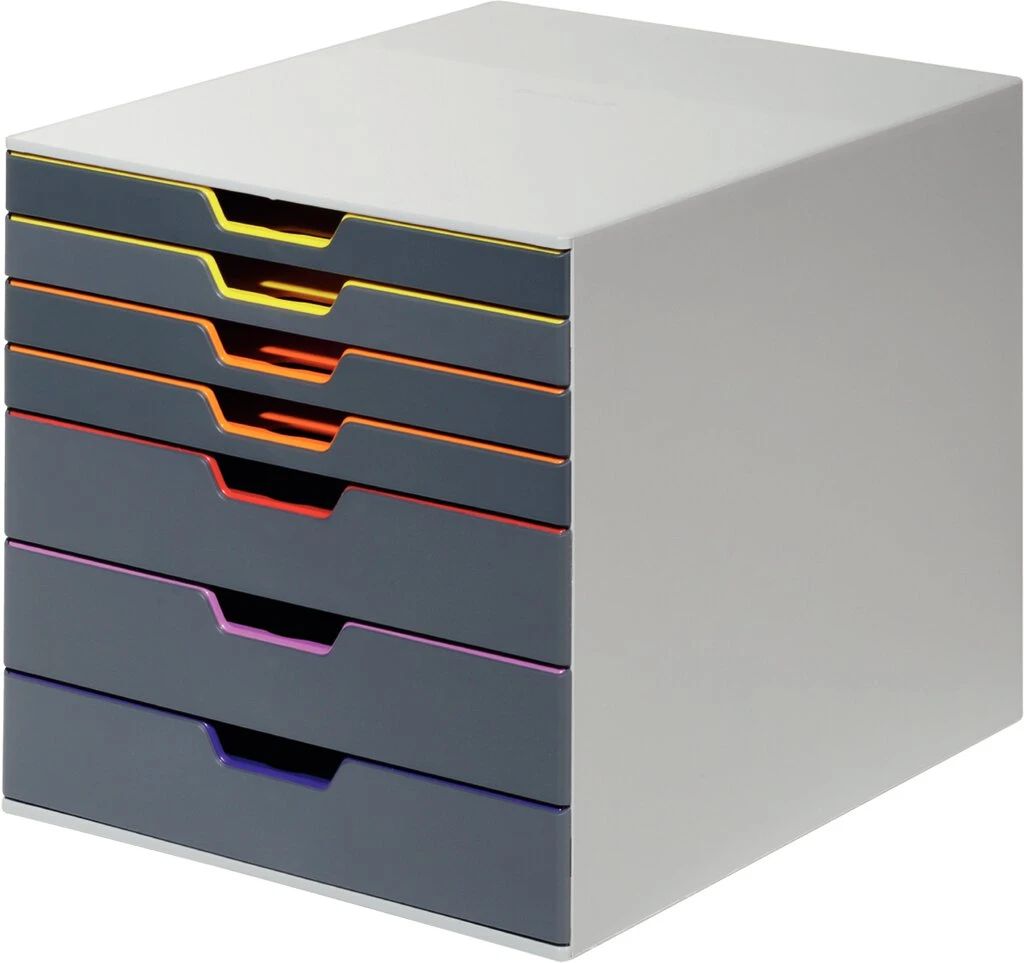 DURABLE Schubladenbox VARICOLOR 7, mit 7 Schubladen (EAN: 4005546701943)