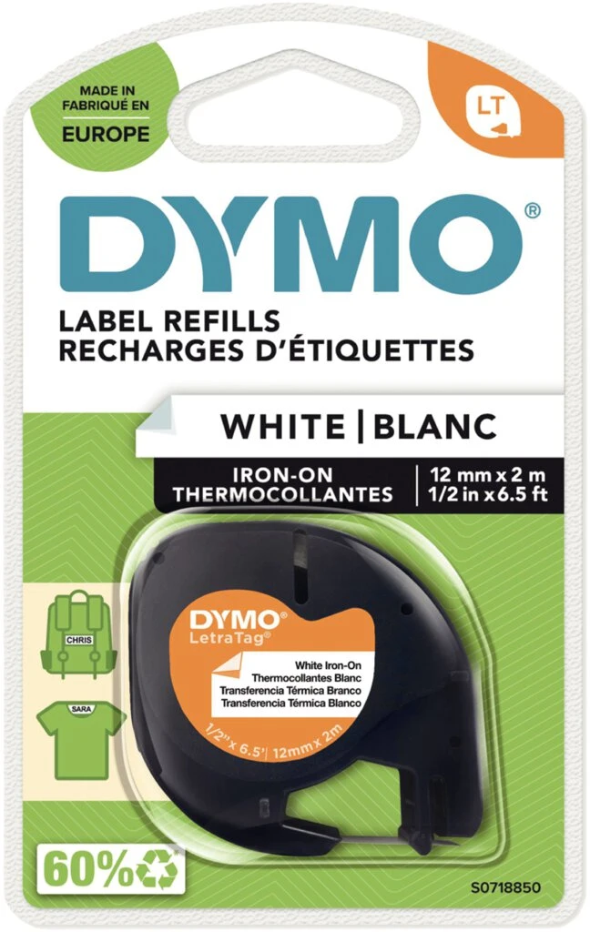 DYMO LetraTag Schriftbandkassette, aufbügelbar, 12 mm x 2 m (EAN: 5411313187695)