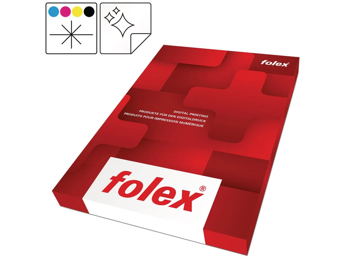 FOLEX Color-Laserfolie, DIN A4, selbstklebend, transparent (EAN: 7610689081219)