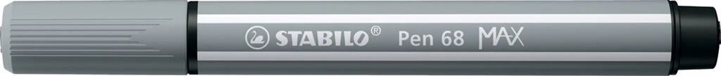 STABILO Fasermaler Pen 68 MAX, mittelgrau (EAN: 4006381569972)