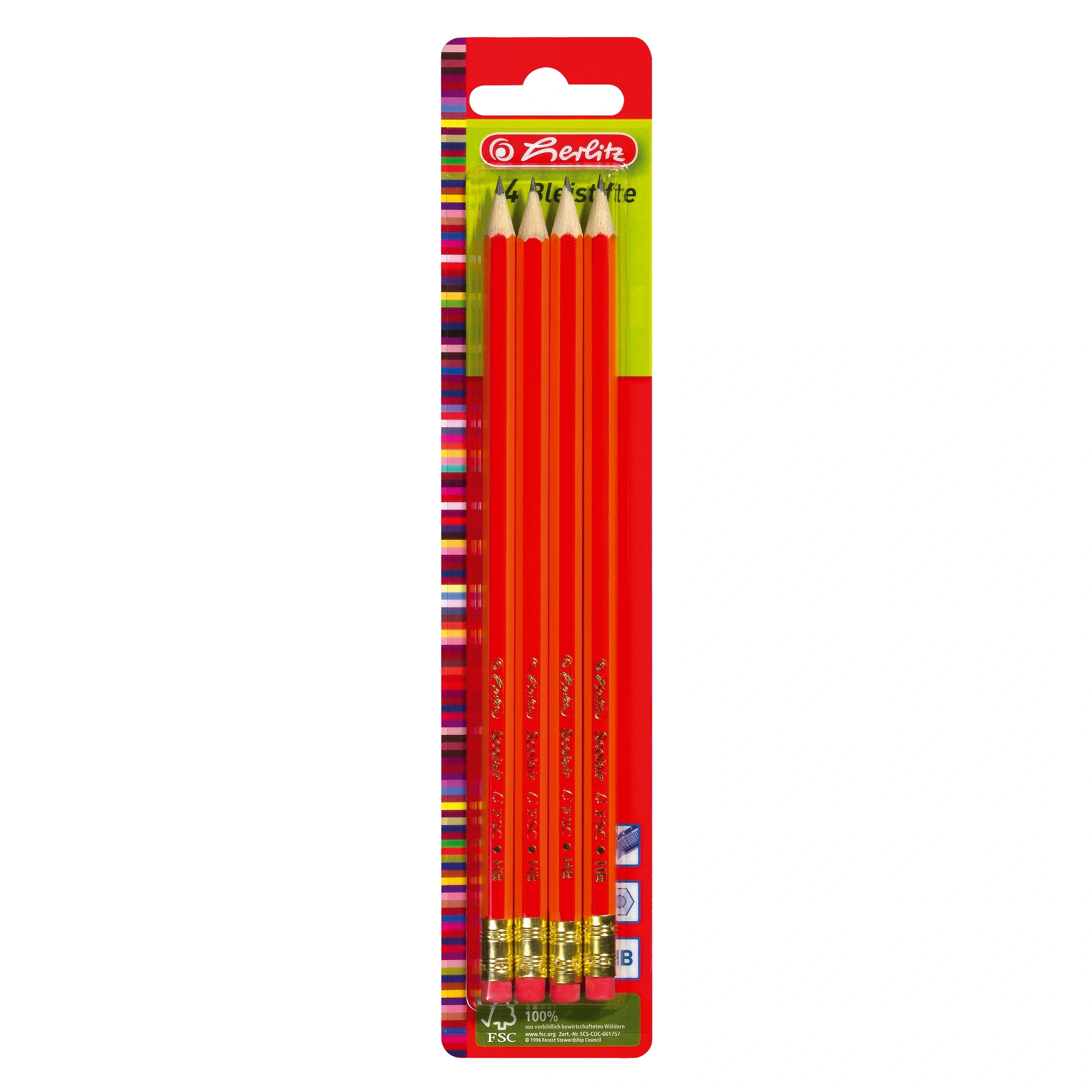herlitz Bleistift Skizzo, sechseckig, Härtegrad HB, mit Tip (EAN: 4008118670401)