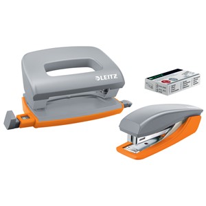 LEITZ Mini Heftgerät- & Locher-Set Urban Chic, dunkelgrau (EAN: 4002432124497)