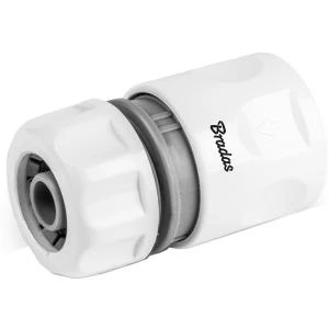Bradas Schlauchkupplung WHITE LINE, 1/2", weiß (EAN: 5904182442779)