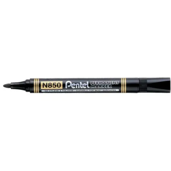 Pentel Permanent-Marker N850, schwarz, Rundspitze (EAN: 4902506071361)