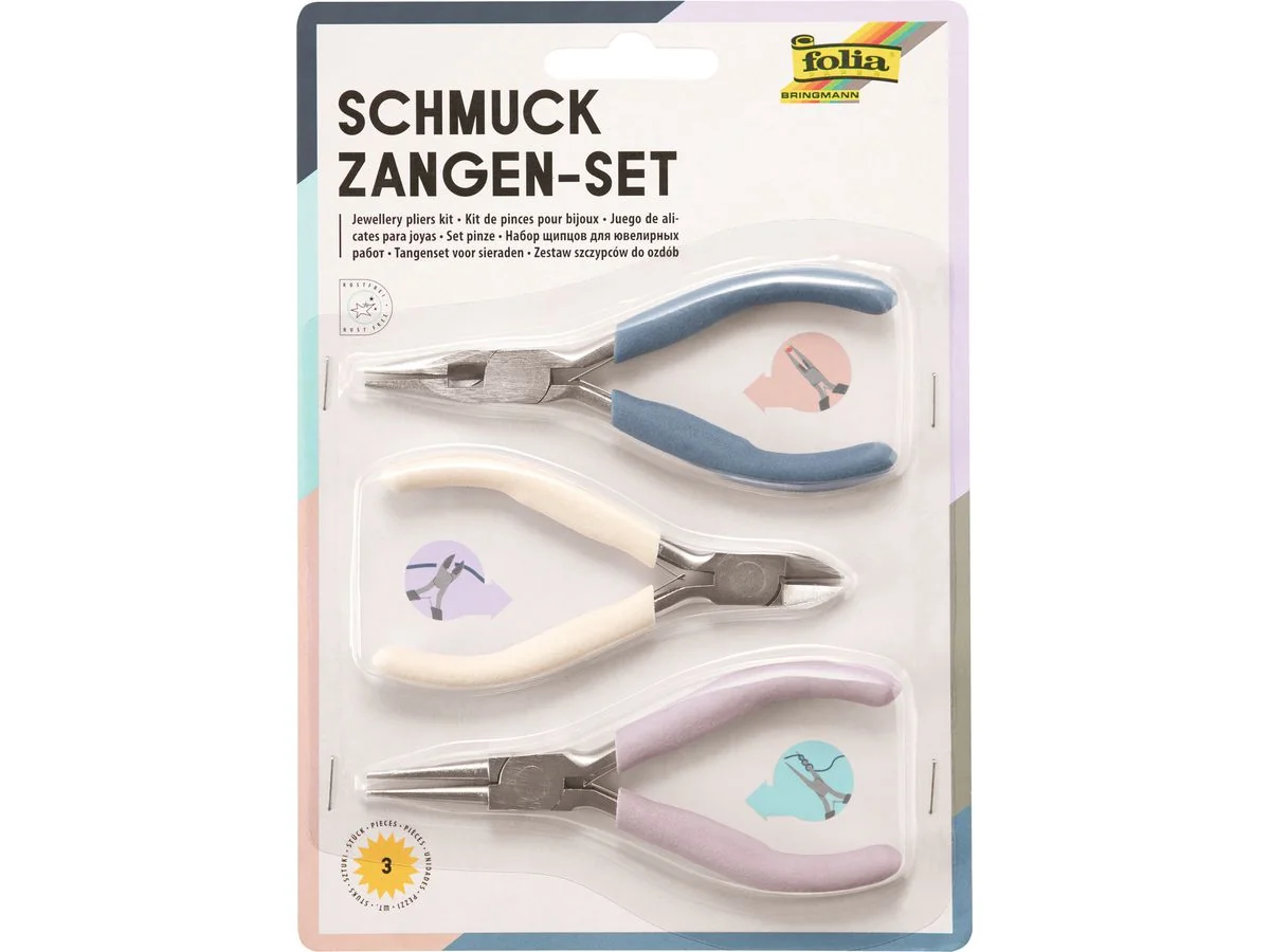folia Schmuckzangen-Set, 3-teilig (EAN: 4001868082074)