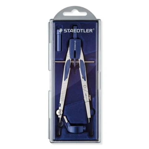 STAEDTLER Schnellverstellzirkel 553 01, Drucktastenmechanik (EAN: 4007817027844)