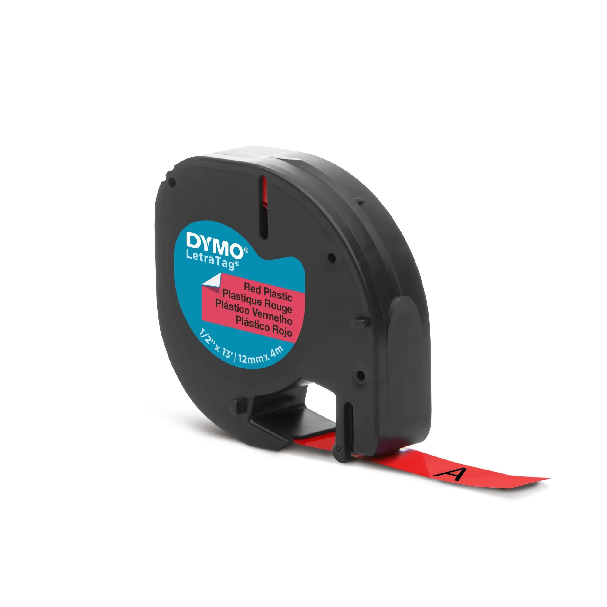 DYMO LetraTag Schriftbandkassette, Kunststoff, 12 mm x 4 m (EAN: 5411313912037)