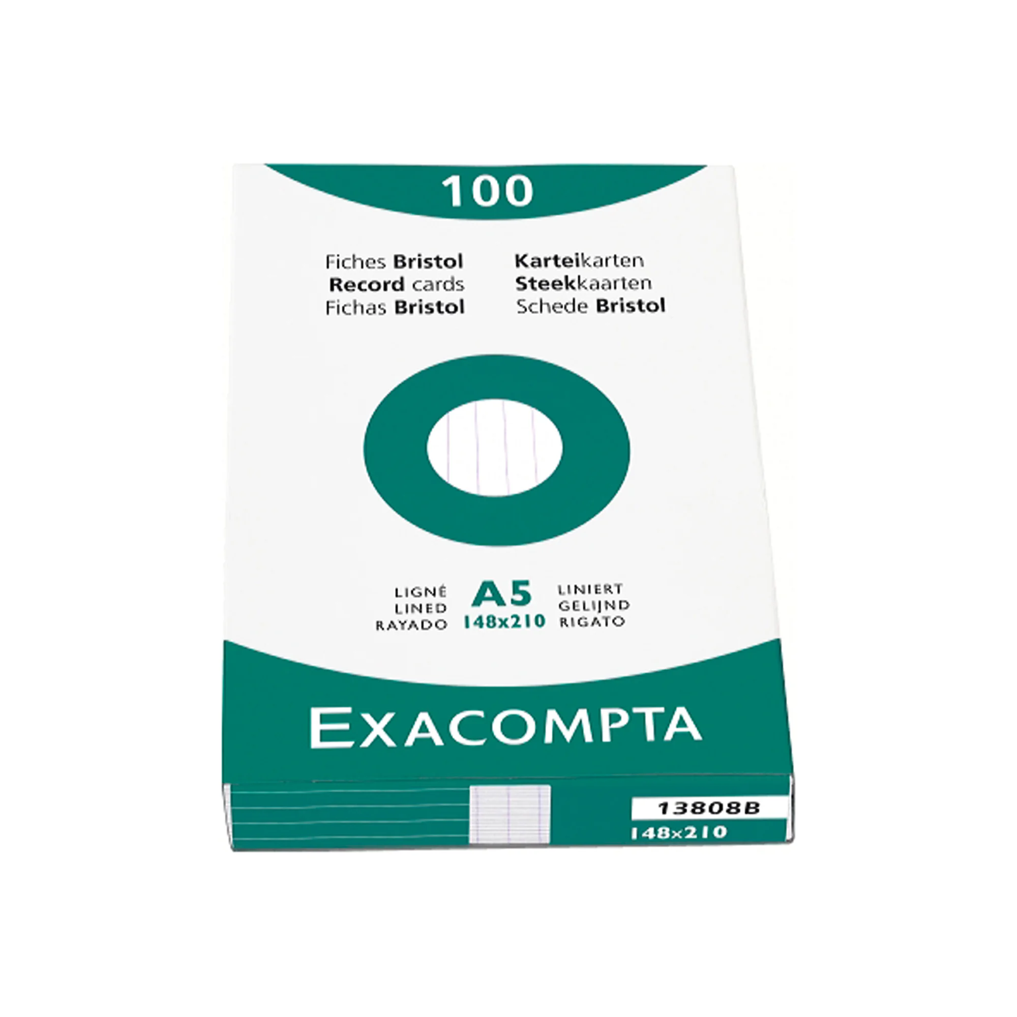 EXACOMPTA Karteikarten, DIN A8, blanko, weiß (EAN: 3370440033089)