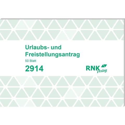 RNK Verlag Vordruck "Urlaubs- und Freistellungsantrag" (EAN: 4002871291408)
