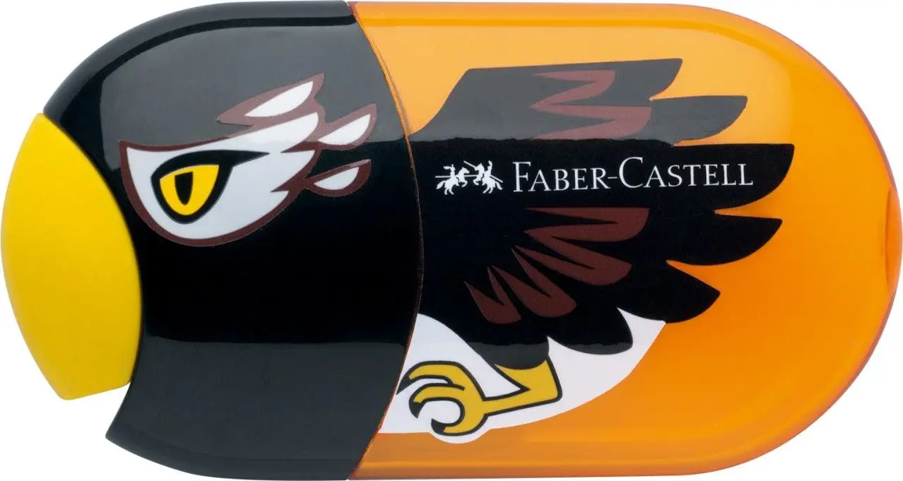 FABER-CASTELL Doppelspitzdose "Adler", orange/schwarz (EAN: 6933256628589)