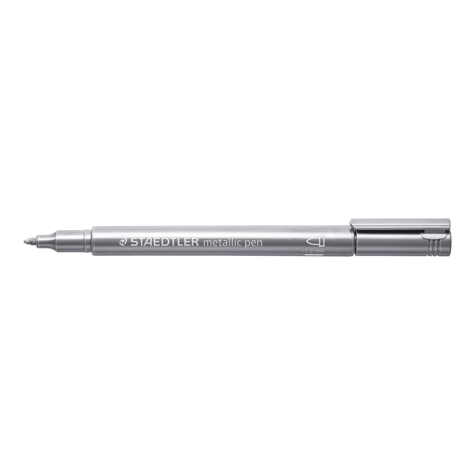 STAEDTLER Permanent-Marker Metallic, Rundspitze, silber (EAN: 4007817832042)