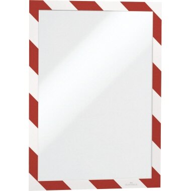 DURABLE Magnetrahmen DURAFRAME SECURITY, A4, rot/weiß (EAN: 4005546406565)