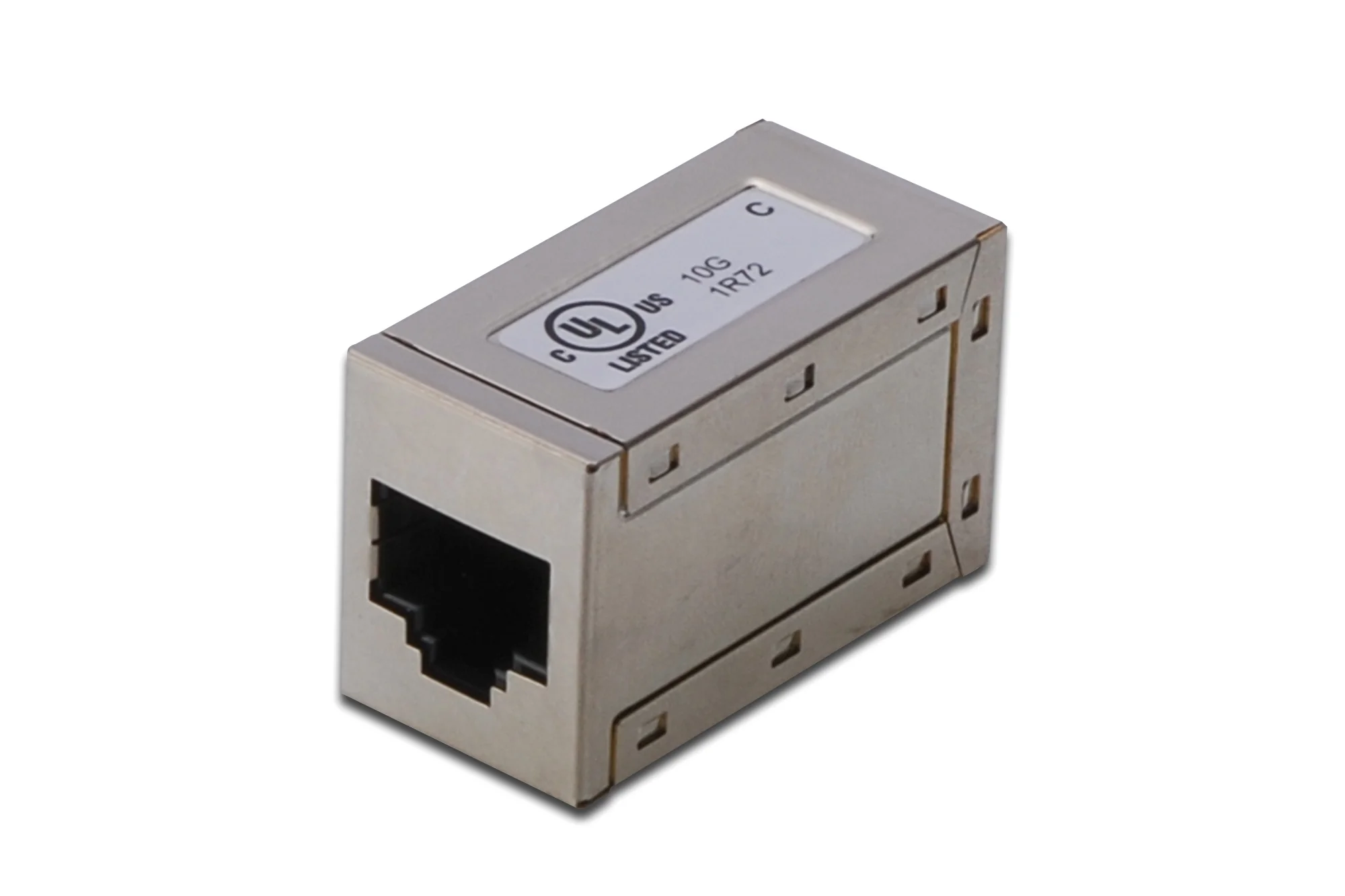 DIGITUS Modular Adapter Kat.6, geschirmt, 2x RJ45 Kupplung (EAN: 4016032229032)