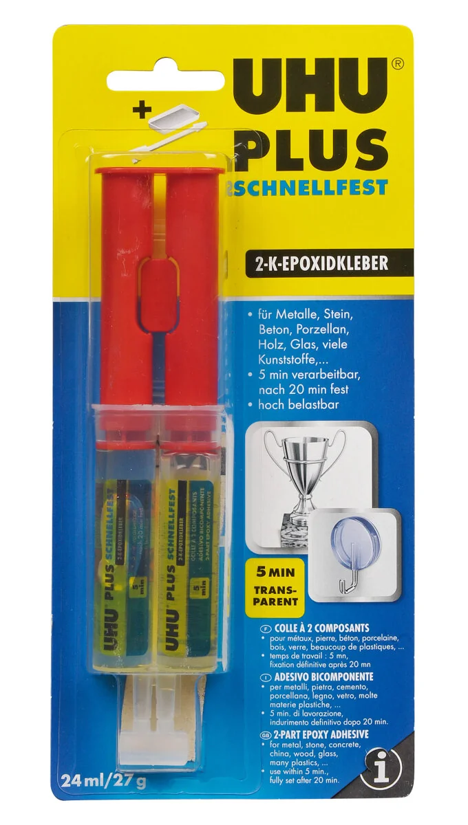 UHU 2-Komponenten-Klebstoff plus schnellfest, 27 g Doppel- (EAN: 4026700457254)
