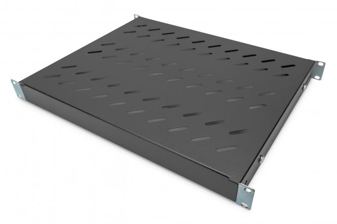 DIGITUS 19" Fachboden, 1 HE, Tiefe: 350 mm, schwarz (EAN: 4016032364979)
