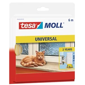 tesa INSULATION Dichtungsband M, weiß, 9 mm x 6 m (EAN: 4042448102683)