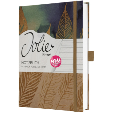 sigel Notizbuch Jolie Pure "Feathers", DIN A5, liniert (EAN: 4004360773808)