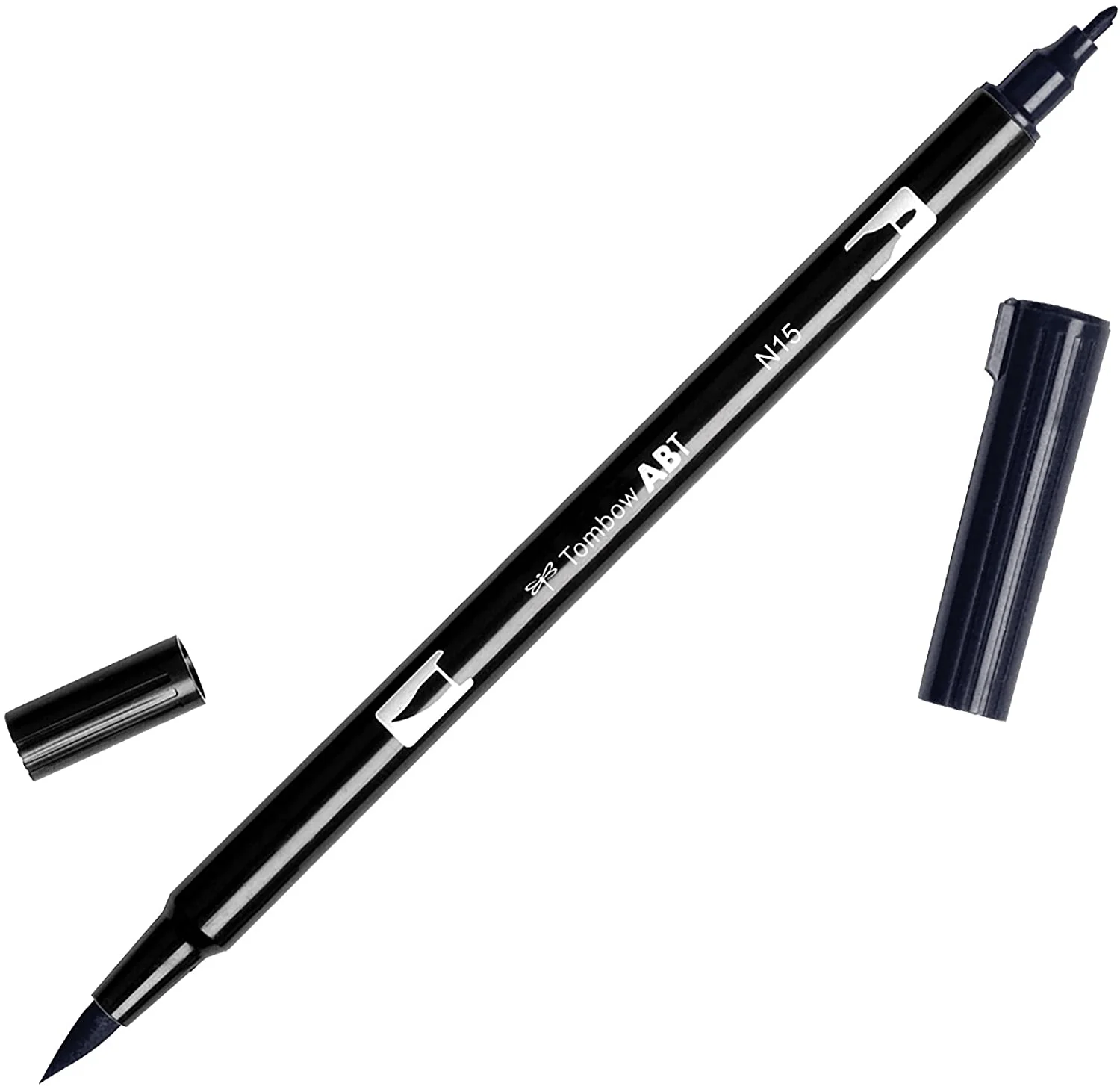 Tombow Doppelfasermaler "ABT DUAL BRUSH PEN", black (EAN: 4901991902310)