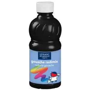 LEFRANC BOURGEOIS Gouachefarbe 250 ml, schwarz (EAN: 3013648075306)