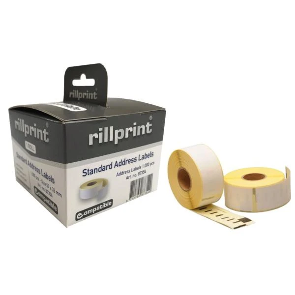 rillprint Rollenetiketten, 57 x 32 mm, weiß, permanent (EAN: 8712794873549)