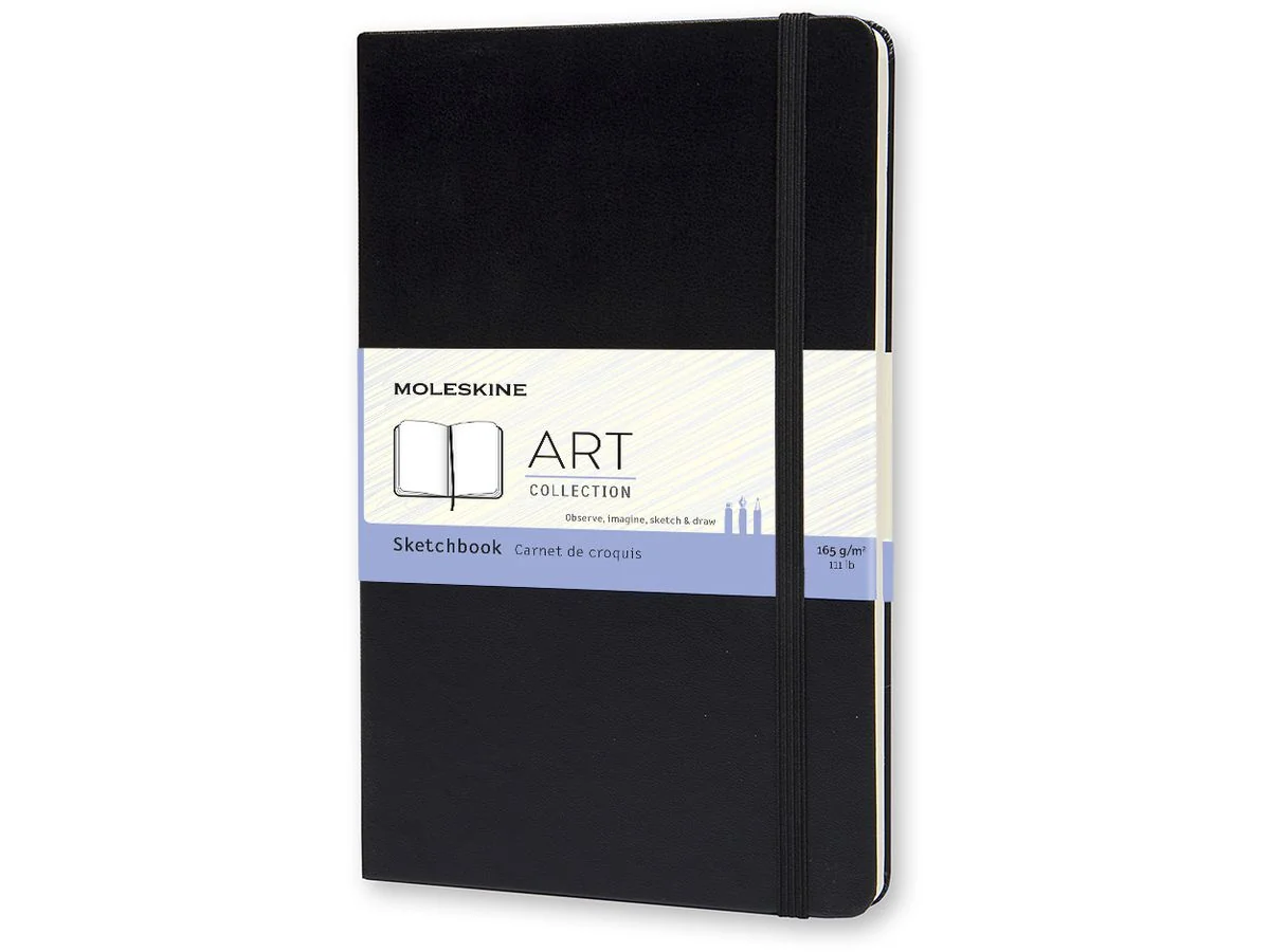 MOLESKINE Skizzenbuch L/A5, 165g/qm, Hardcover, schwarz (EAN: 9788883701153)