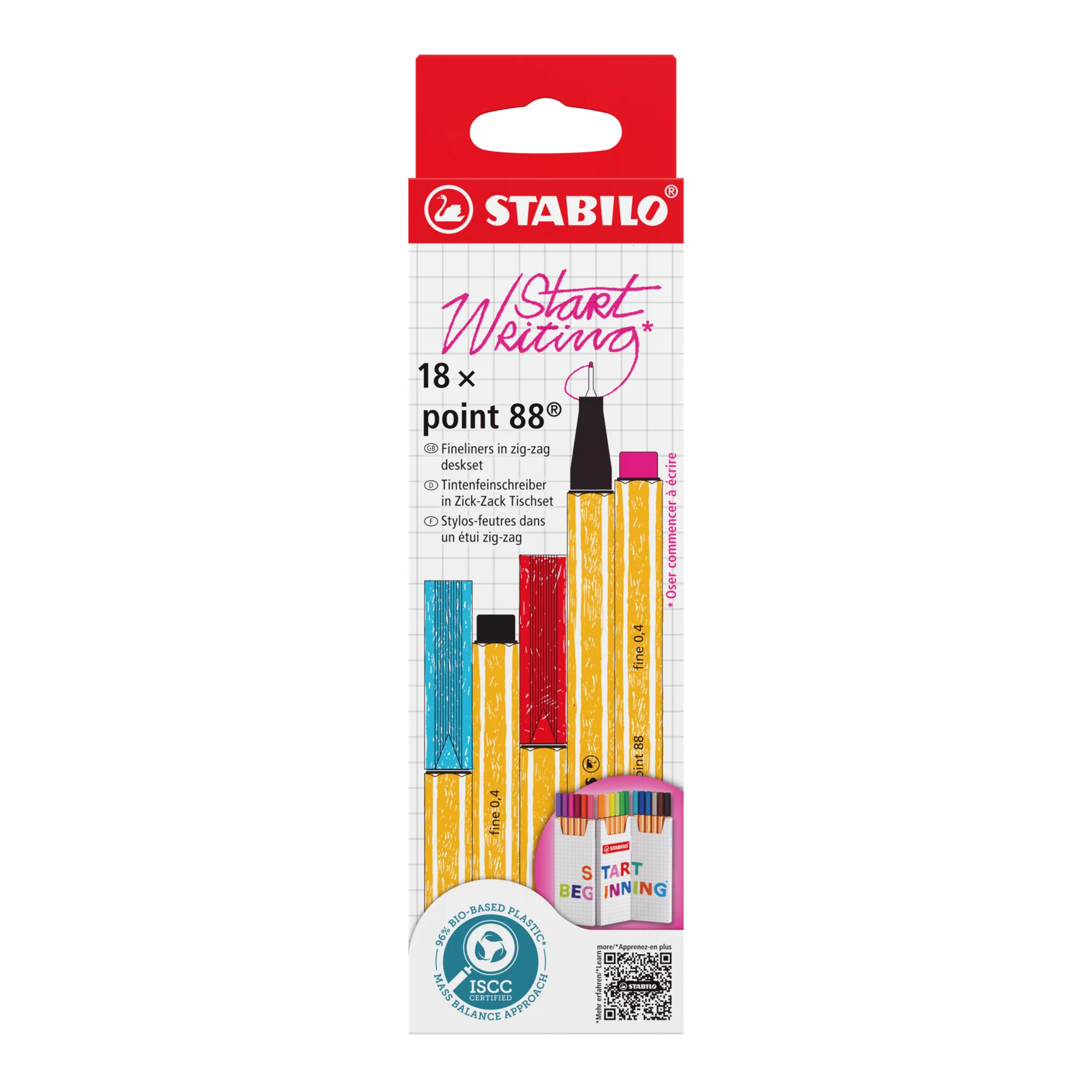 STABILO Fineliner point 88, 18er Zick-Zack Tischset (EAN: 4006381616737)