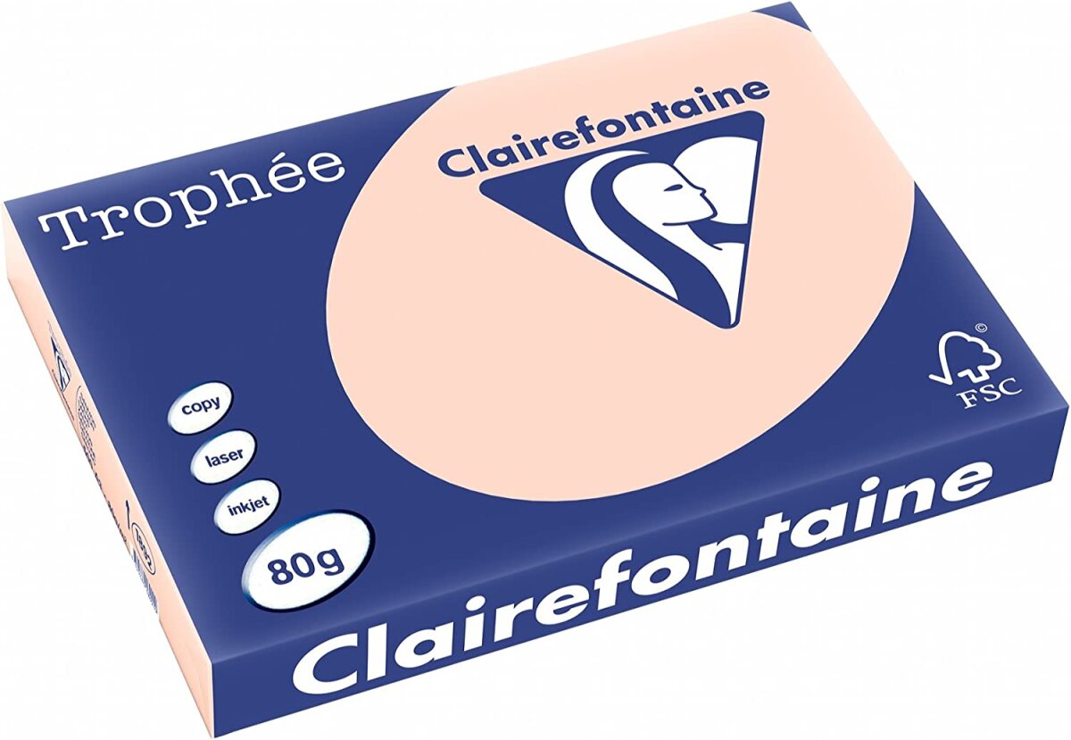 Clairefontaine Multifunktionspapier Trophée, A3, lachs (EAN: 3329680189209)