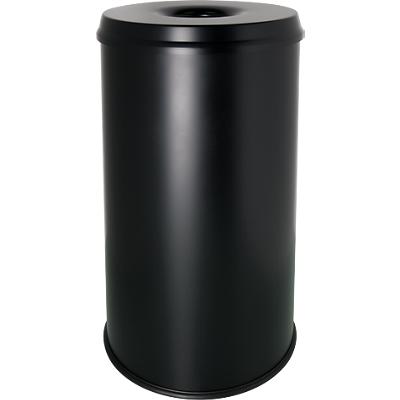 helit Stahl-Papierkorb "the guardian", 50 Liter, schwarz (EAN: 4012086061628)
