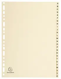 EXACOMPTA Karton-Register A-Z, DIN A4, 26-teilig (EAN: 3130630011262)