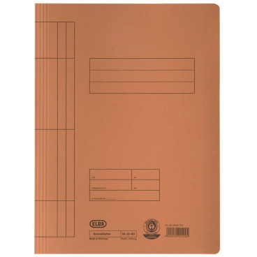 ELBA Schnellhefter DIN A4 aus Manilakarton (RC), orange (EAN: 4002030201095)