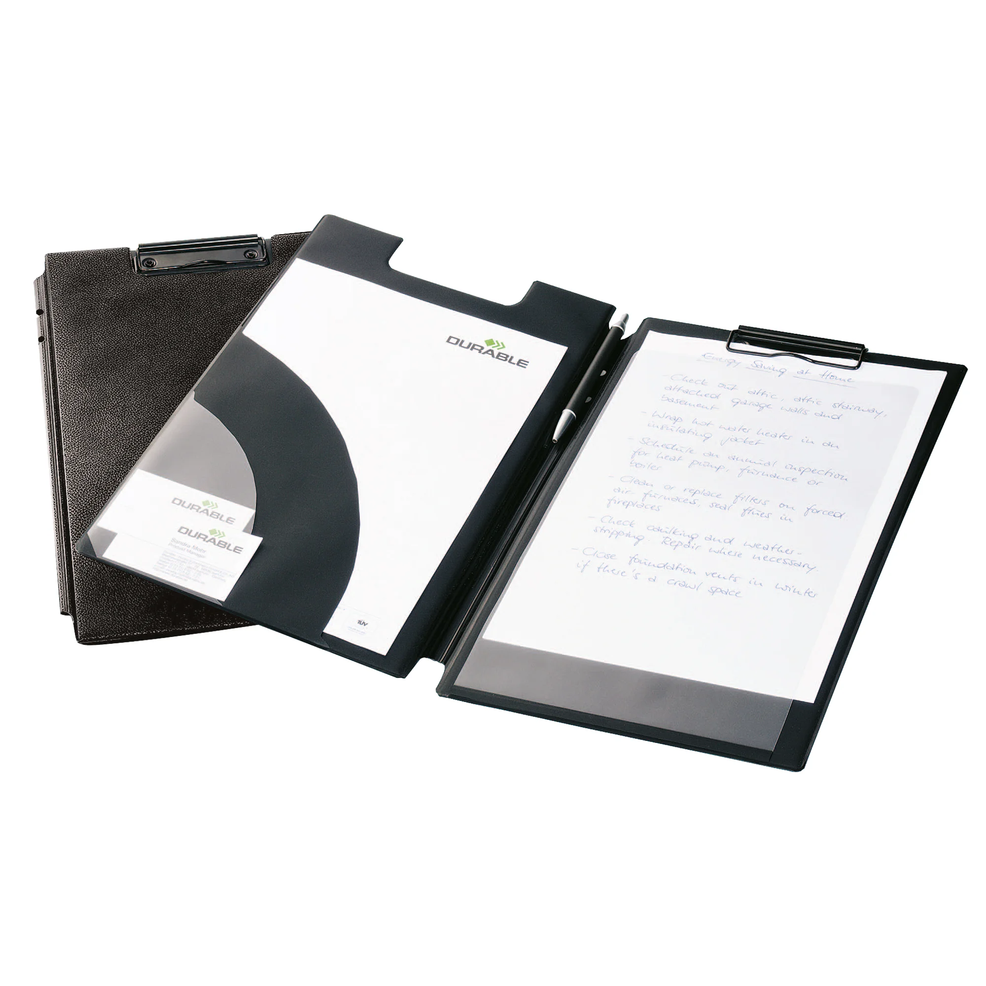 DURABLE Klemmbrett-Mappe, DIN A4+, schwarz, aus Weichfolie (EAN: 4005546206240)