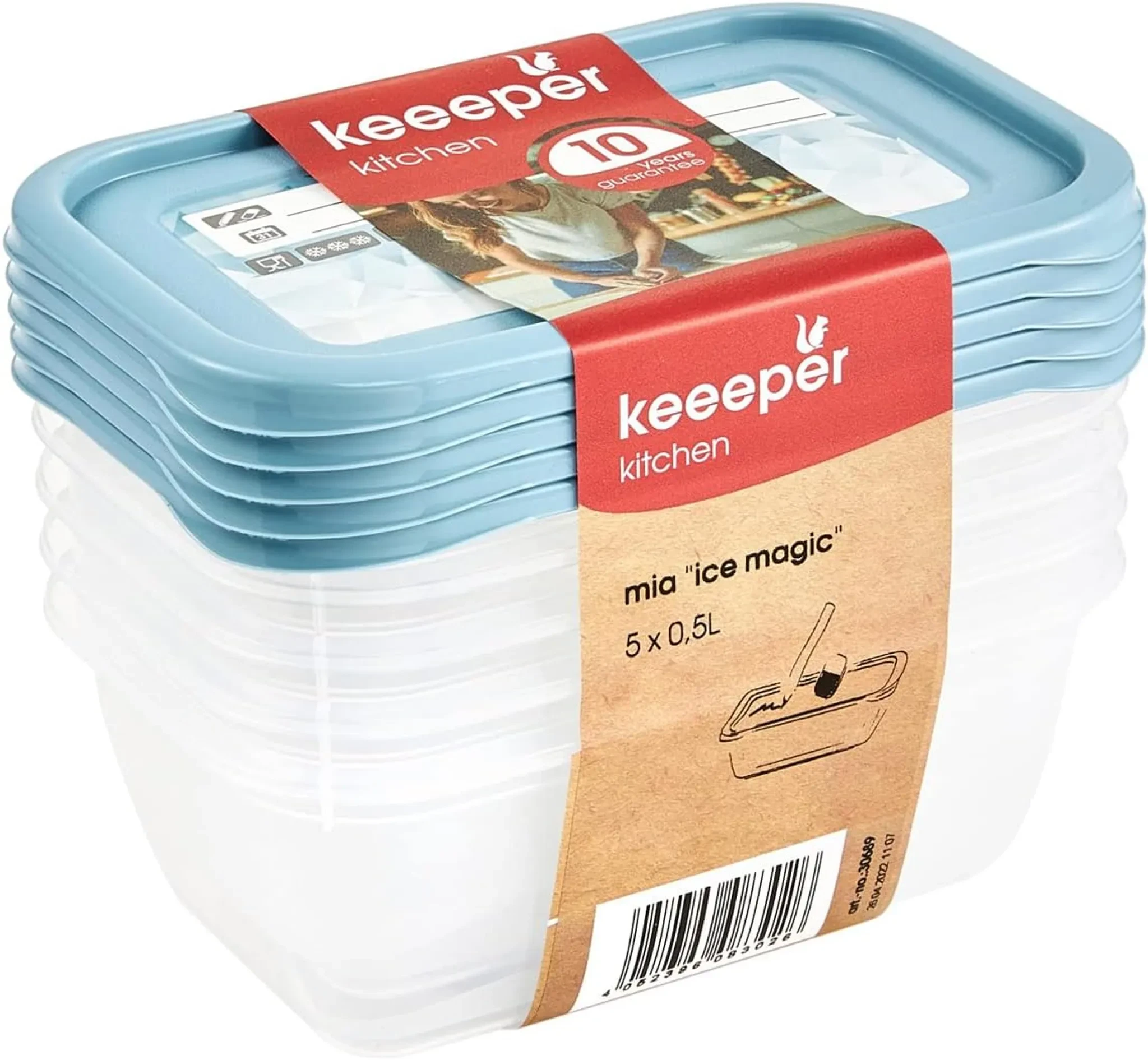 keeeper Gefrierdosen-Set Mia "Magic Ice", 5x 0,5 Liter (EAN: 4052396083026)