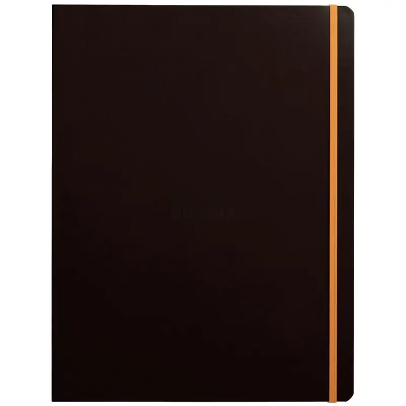 RHODIA Notizbuch RHODIARAMA, DIN A4+, liniert, schwarz (EAN: 3037921177020)