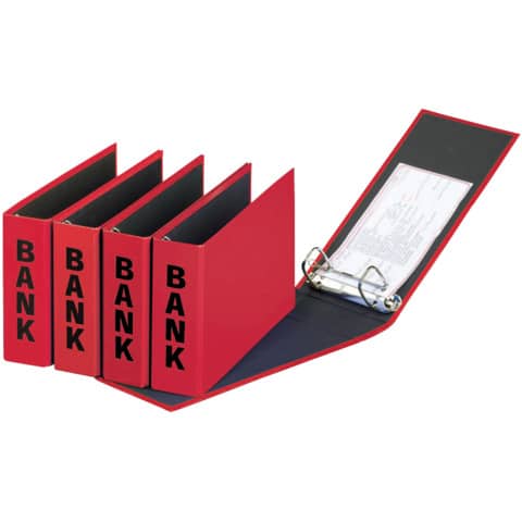 PAGNA Bankordner "Basic Colours", für Kontoauszüge, rot (EAN: 4009212015617)