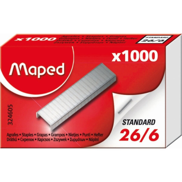Maped Heftklammern 26/6, verzinkt, Kleinpackung (EAN: 3154143246058)