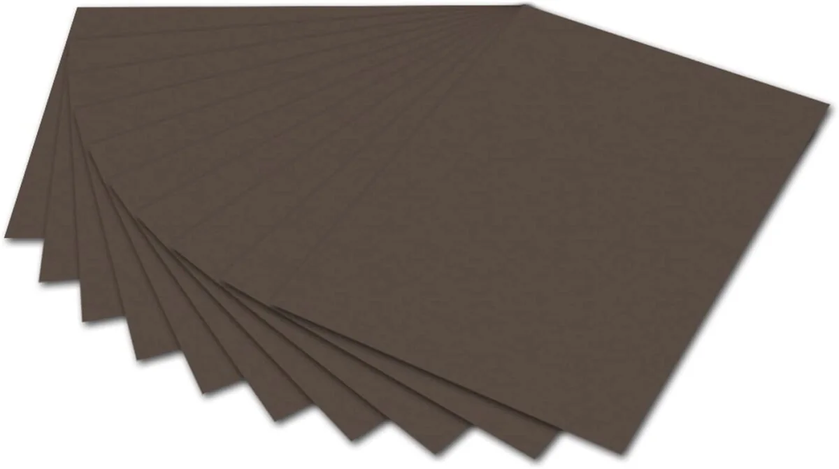 folia Fotokarton, (B)500 x (H)700 mm, 300 g/qm, dunkelbraun (EAN: 4001868061703)